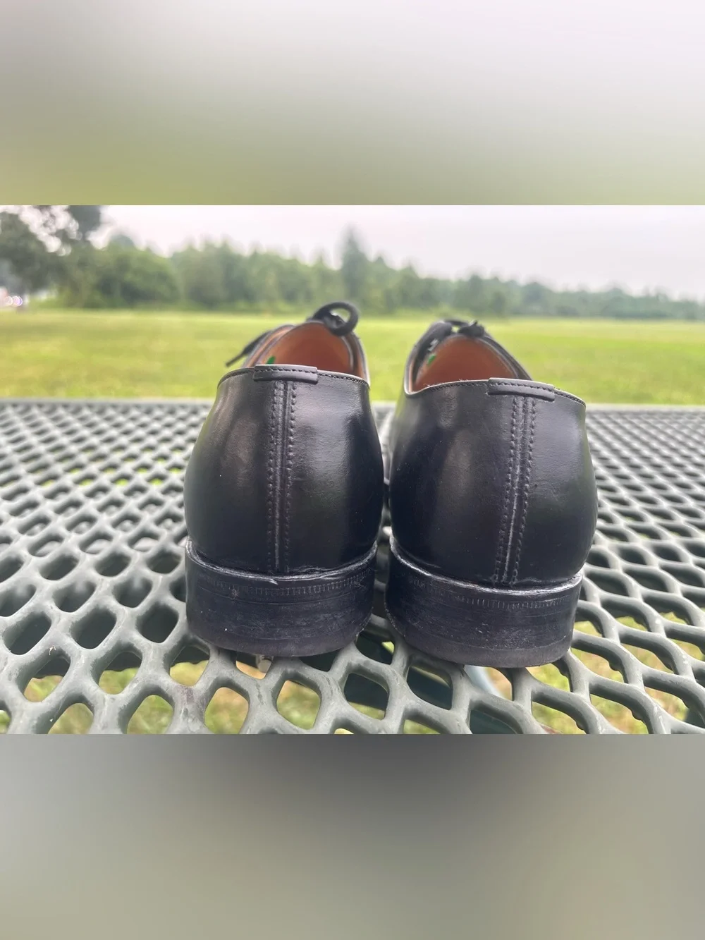 Mens Church's Custom Grade Leather Cap Toe Oxford Dress Shoes Black US 8.5